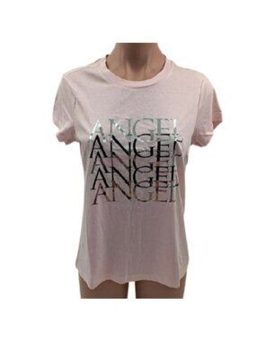 T-shirt à manches courtes Victorias Secret ROSE parfait col en V tee